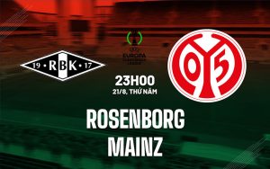 Rosenborg vs Mainz - 23h00 ngày 21/8 - Play-off UEFA League 2025/26