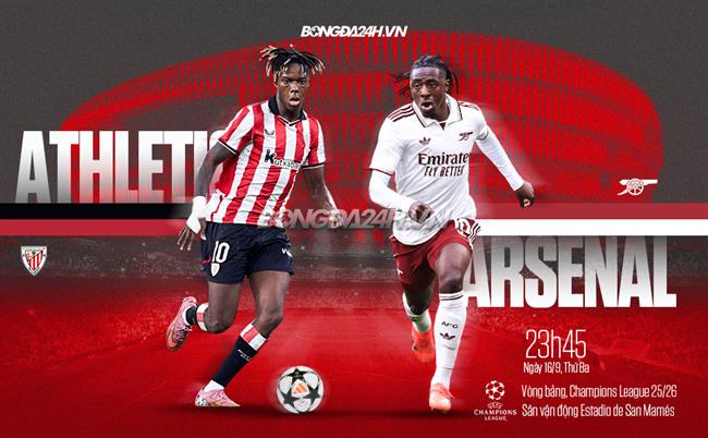 Athletic Bilbao vs Arsenal - 23h45 ngày 16/09/2025: Cơ Hội Pháo Thủ Thắng Đậm