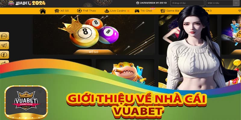 Giao diện chính của Nhà Cái Uy Tín VuaBet nổi bật